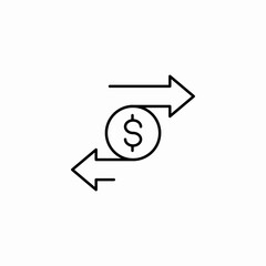 money transfer icon sign vector