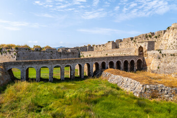Obraz premium greece peloponnese peninsula methoni castle various photos