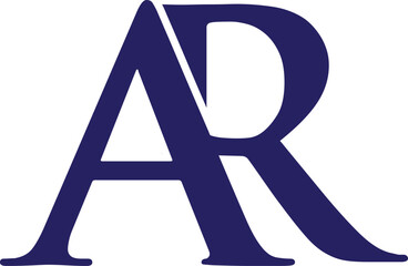 AR Lettermark Logo Design