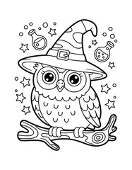 Halloween element with haunting imagery Vector illustration