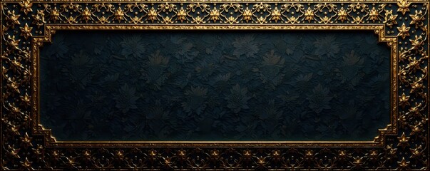 Intricate golden geometric pattern on dark background, art, design, mystical