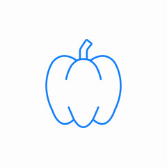 bell pepper icon sign vector