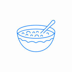 brakfast cereal icon sign vector