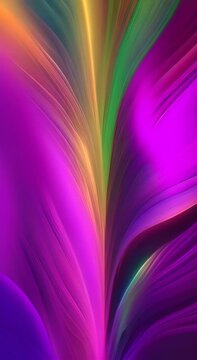 The brilliant waves of light resemble a gradient gradually transitioning from red to blue brilliant green emerald Yellow sky puple and finally soft purple flowing gracefully