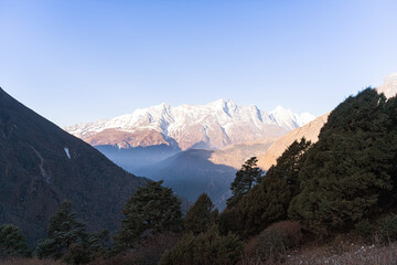 Amazing photo of nature, mountains in a snow, Nepal