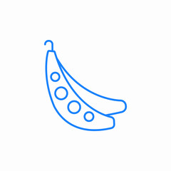 green peas icon sign vector