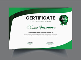 Fototapeta premium Modern unique certificate design sample
