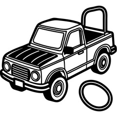 vector cartoon truck