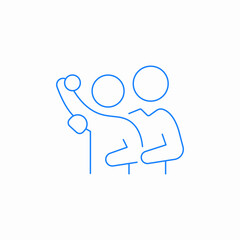 phisioteraphy support icon sign vector