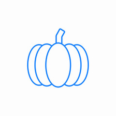 pumpkin fruit vegetable icon sign vector