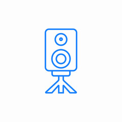 Fototapeta premium stereo system icon sign vector