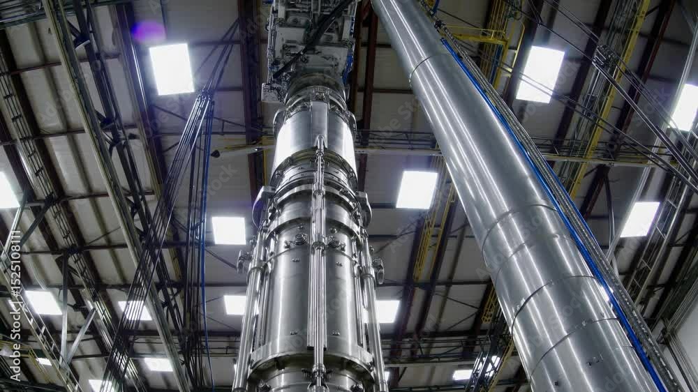 Aufkleber Innovative machinery operation in modern factory setting showcasing advanced technology and precision engineering