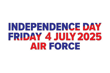 4th of July Patriotic Art Featuring U.S. Air Force Tribute and Colors