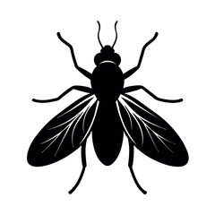 Horsefly Insect Silhouette Vector Illustration
