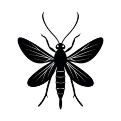 Pharaoh Ant Insect Silhouette Vector Illustration