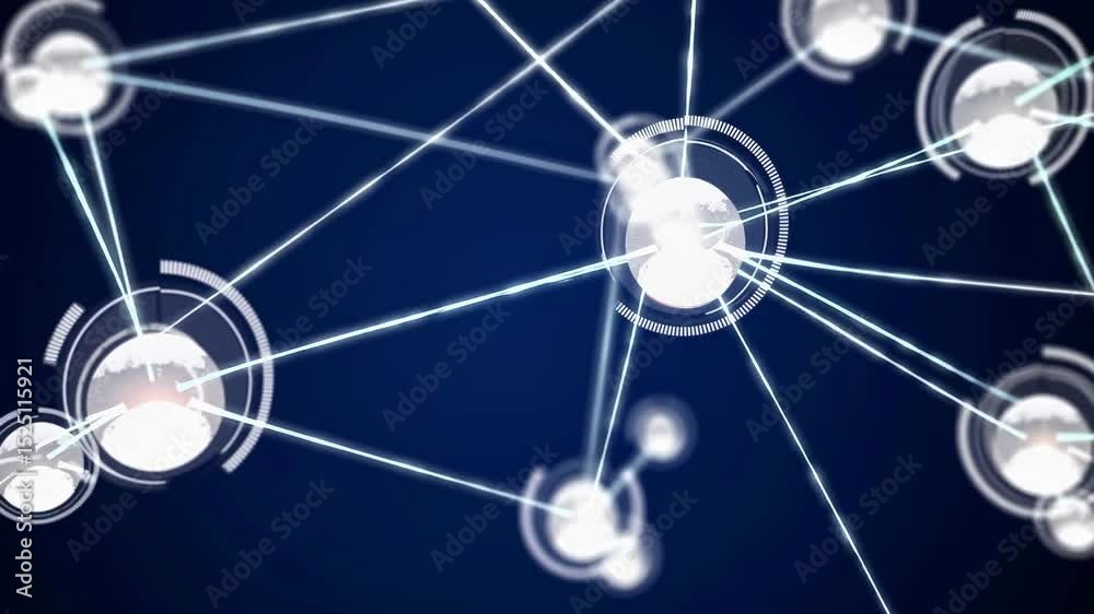 Poster Exploring connections in digital networks and their visual representation in a dynamic display