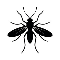 Spittlebug Insect Silhouette Vector Illustration