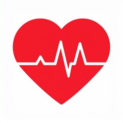 icon of a heart with a heartbeat line running through it