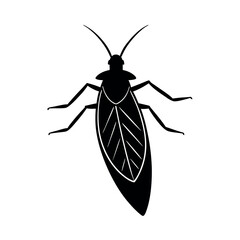 Wireworm Insect Silhouette Vector Illustration