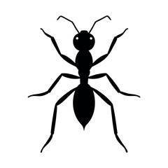yellow crazy ant vector silhouette .eps