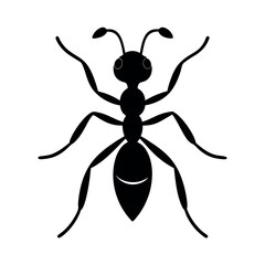 Acrobat Ant Insect Silhouette Vector Illustration