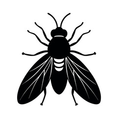 Burying Beetle Insect Silhouette Vector Illustration