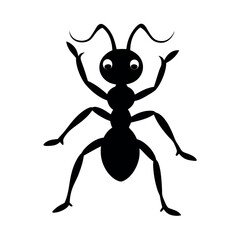 Cucumber Beetle Insect Silhouette Vector Illustration