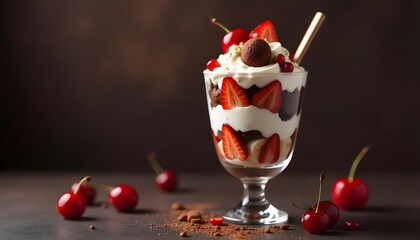 vibrant fresh fruit salad on a clean minimal background