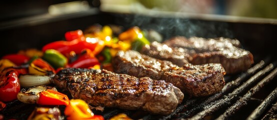 Sizzling Steaks and Grilled Vegetables A Summer BBQ Feast