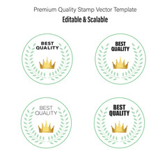 Premium Quality Stamp Vector Template – Editable & Scalable Design
