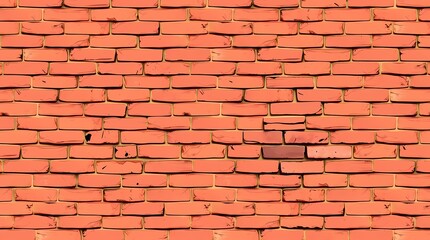 Obraz premium Orange Brick Wall Texture Seamless High-Resolution Background Image for Design Projects