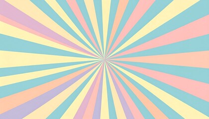 Pastel Sunburst Radial Background.