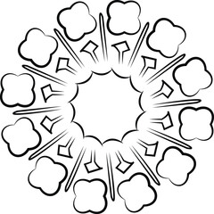 Obraz premium mandala unique design for art element