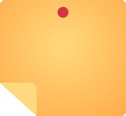 Sticky Note Vector – Office and School Reminder Icon