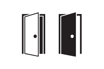 Minimalist Doorway Access Entry Graphic Set Vector