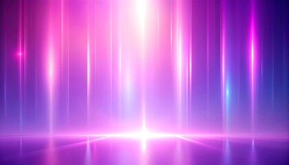 Pink Purple Neon Light Stage.