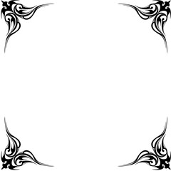 frame with floral ornament