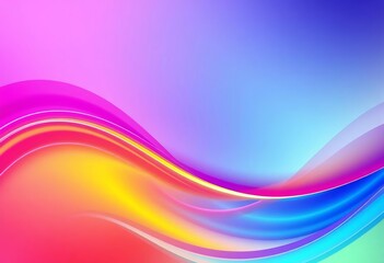 Obraz premium Abstract gradient wave background, vibrant colors, flowing design, contemporary, desktop