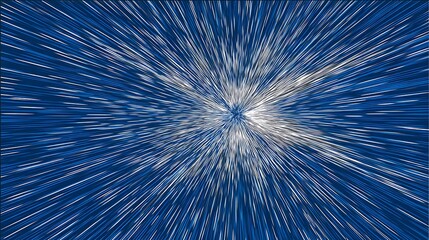 Blue and white radial burst effect