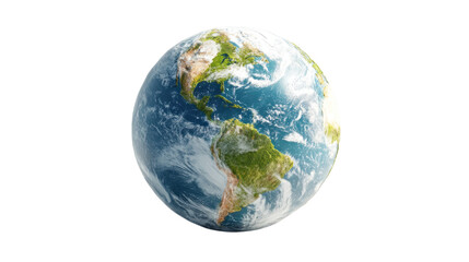 Fototapeta premium Global Outlook: An awe-inspiring view of our planet earth, radiating peace and tranquility, showcasing the beauty and intricacies of continents and oceans. 