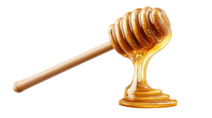 Golden Honey Drizzle: Close-up shot of honey dipper, the honey cascades with smooth, golden hues. A sensory delight!