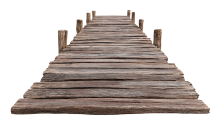 Weathered Pier: A long wooden pier stretches out, inviting exploration and adventure.