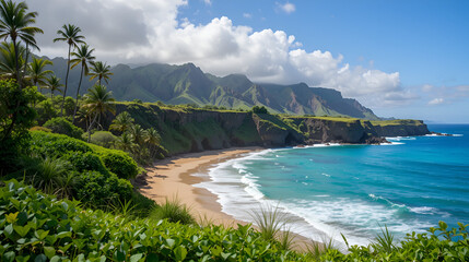 mahaulepu trail near Poipu, Kauai