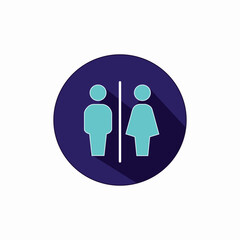 male female wc
icon vector 