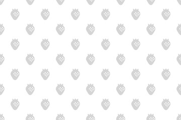 苺ドットパターングレー