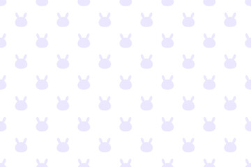 うさぎドットパターン紫