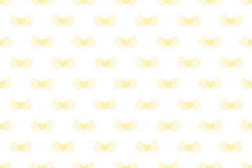 羽ハートパターン黄色