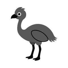 Fototapeta premium cute cartoon emu vector illustration