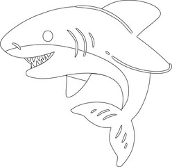 Modern Shark Vector Icon