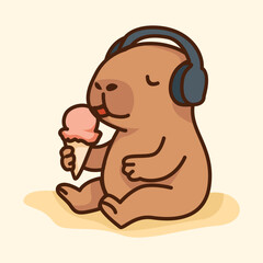 Summer Holiday with Cute Capybara Beach, Surf, Ice Cream & More!